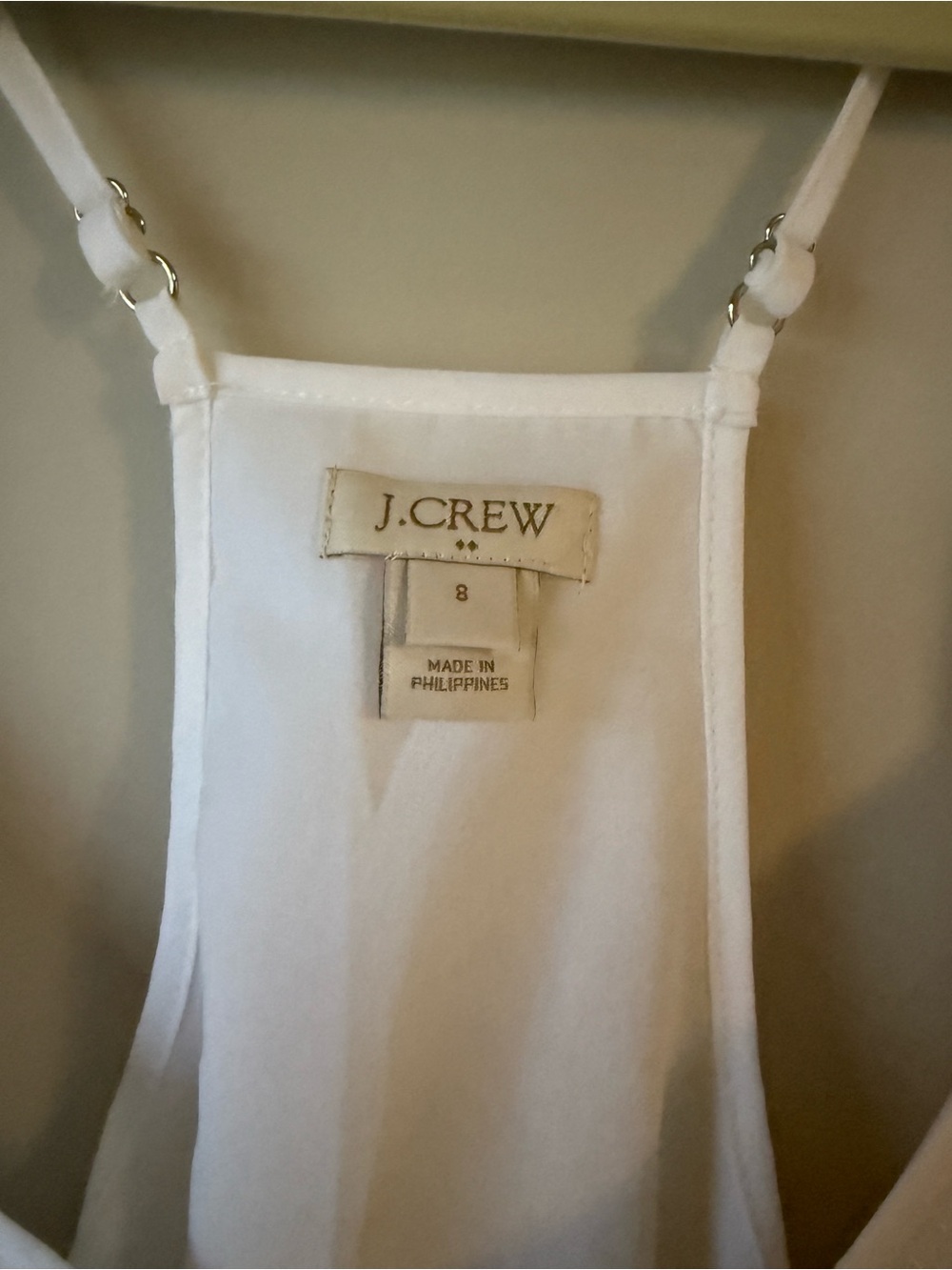 J. Crew White Fuzzy Camisole - Picture 2 of 3